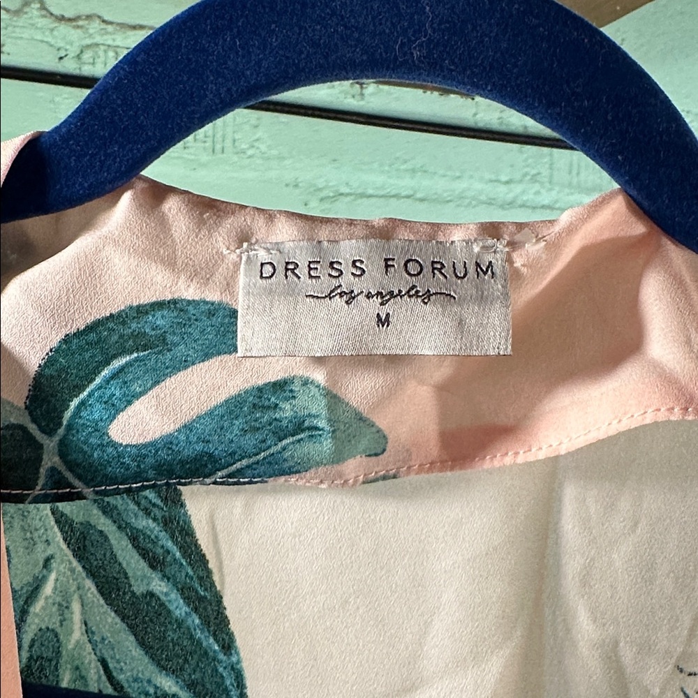 Dress Forum Pink and Teal Floral Duster